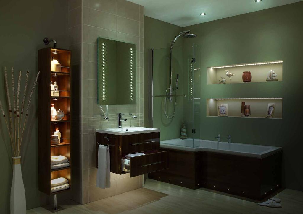 Lighting solutions for your bathroom 6 Getting the lighting right in your bathroom is important.
