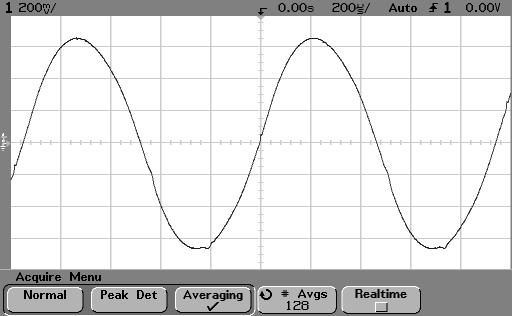 Making Measurements To reduce the random noise on a signal 3 Use averaging to reduce noise on the displayed waveform. Press the Acquire key, then press the Averaging softkey.