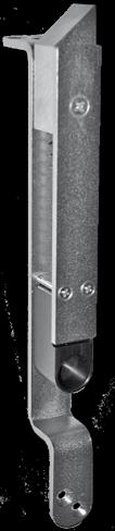 The width of the product is 18 mm. Falling latch is not reversible, see illustration on page 22. Art.