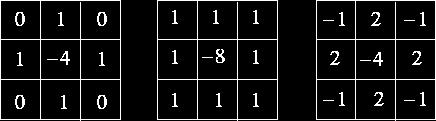 The operator consists of a pair of 2 2 convolution kernels as shown in Figure. One kernel is simply the other rotated by 90. This is very similar to the Sobel operator.