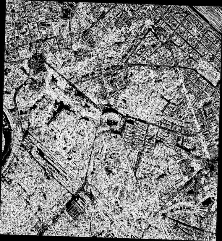 8-band WorldView-2 at 2 m resolution: Q-SIAM classification and segmentation maps Fig. A. 8-band WorldView-2 VHR image of the city of Rome, Italy, acquired on 2009-12-10, at 10:30 a..m., depicted in false colors (R: band R, G: band NIR1; B: band B), radiometrically calibrated into TOA reflectance.