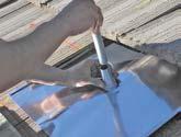 roof framing member. Ensure the lag screws will be installed in a solid portion of the roof framing member.
