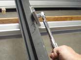 2) Assemble bolts and channel nuts in rail covers through the