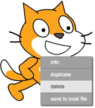 Chapter 1: Getting Started with Scratch 15 1. Create a new project. 2. Delete the cat.