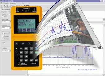 REMOTE AND DATA ANALYSIS SOFTWARE EFA-TS This optional software is used to: Provide remote control of the field analyzer and data readout Download the data stored in the device Save acquired data on