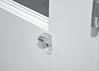 This will allow for adjustment. Drill the screw holes using a 3mm drill bit. CAUTION: Use drywall anchors when mounting into drywall.