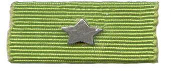 1955) 5 year star 3. 1948-1967 4. Green ribbon bar.
