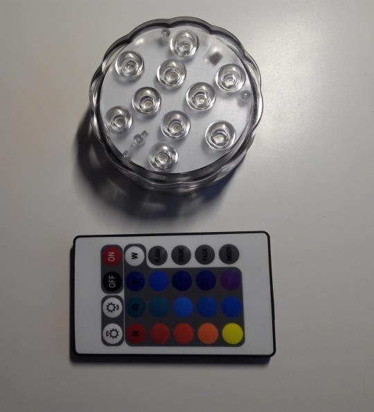 Remte cntrl LED: Set f LEDS which cme with a remte