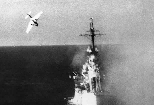 Out of sheer determination to win against all odds, the Japanese air force began employing a new tactic: kamikaze pilots.