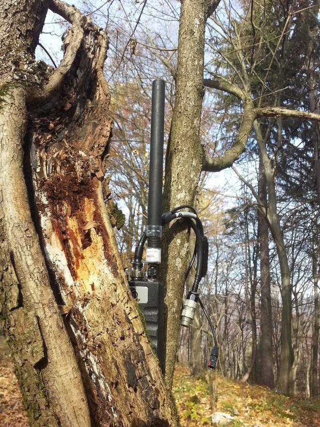 Radios used in forest test Test 2 Results Distance Antenna Type SNR (db) Uplink Speed Downlink Speed Antenna 1 (SWA) 40.10 22.4 24.