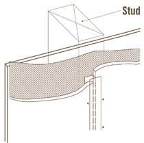 Install panels with a 1/4 gap between the flashing and siding. Leave a 1/8 or appropriate gap between the siding and trim and caulk in accordance to caulk manufacturer s recommendations. (Fig. 8.