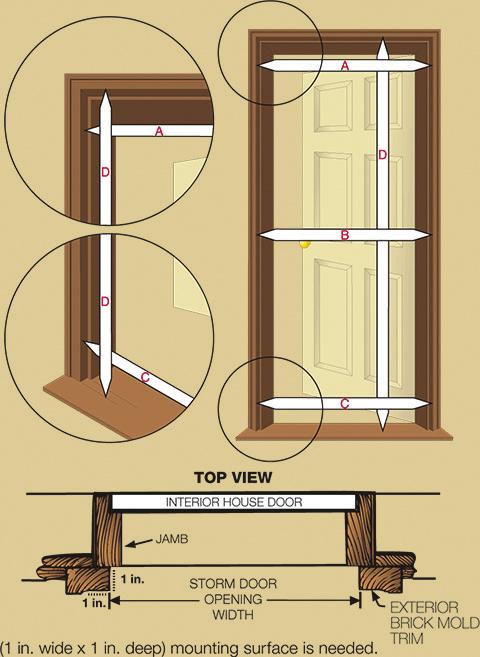 HOW TO MEASURE FOR YOUR DOOR & MEASUREMENTS Larson s patented installation method is named EasyHang for a reason.