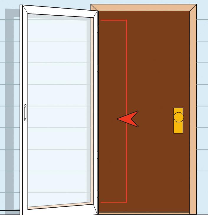 Install Hinge To Door 3 - Hang Door On Home 4 - Adjust Height 19 Install hardware, expander and enjoy Measure your door opening width