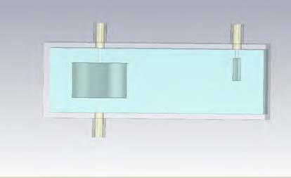 4 An inner view of the external waveguide hybrid. The inner dimensions of the waveguide are 62 x 34 mm.