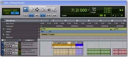 4 Explore Pro Tools while the demo plays by using the zoom and Track view controls to zero in on different tracks: Vertical Zoomer Click to select the Zoomer tool and then drag-select to zoom in.