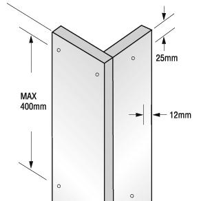 HardiePlank cladding will not correct an out of square frame. James Hardie recommends a maximum of 3mm in 4m deviation.