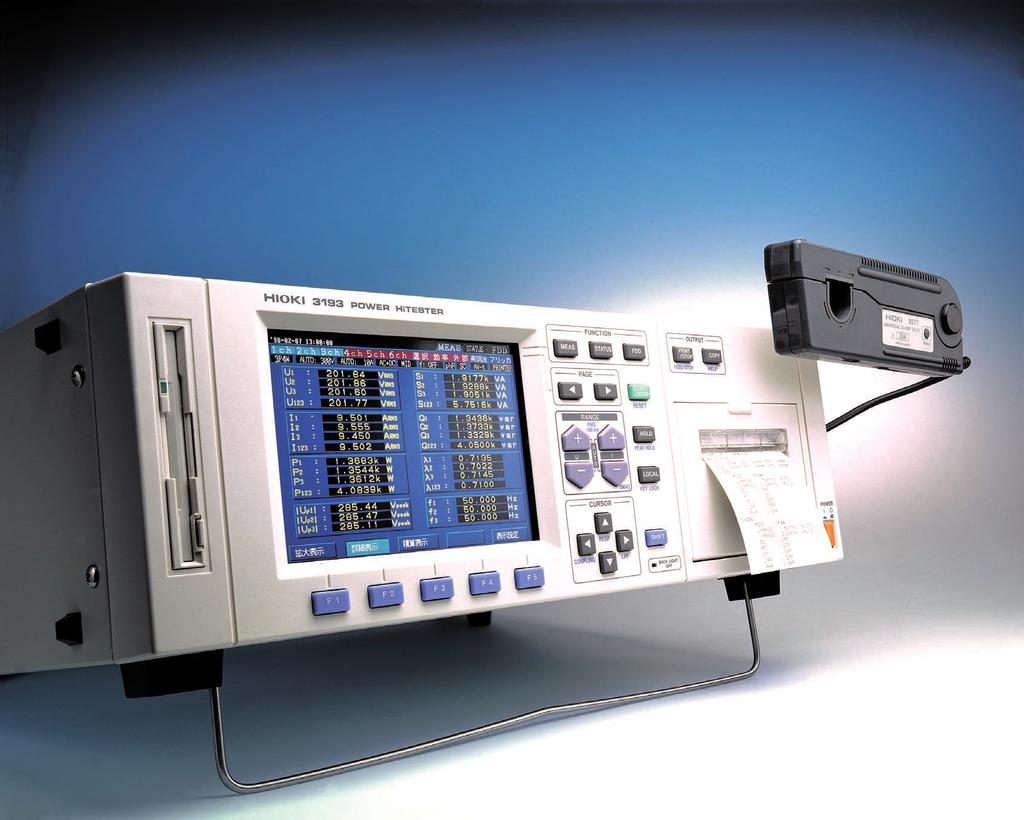 output. Measurement for Minute Stand-by Power also Available (by special-order) The 9600 and 9601 input units have 10-times improved current sensitivity, and currents starting from the 20.