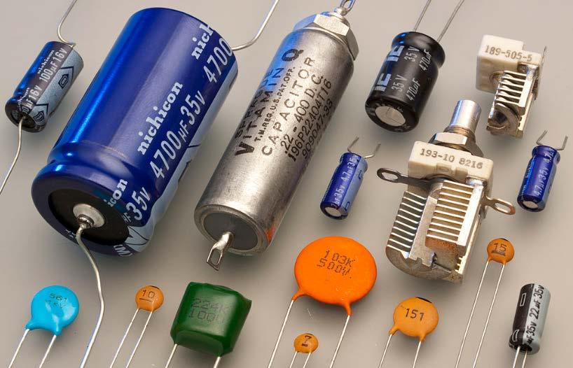 Capacitors A capacitor is a passive two-terminal component that stores electrical energy in an electric field When connected to a sinusoidal voltage source this causes a phase shifted current to flow