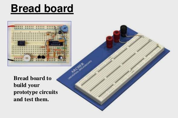 Electrical component breadboard for