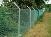 CHAINLINK FENCING STRENGTHS Vision through fence Different post types may be used Cost effective, entry-level security fence WEAKNESSES Chainlink can be damaged through abuse Not suited to curves