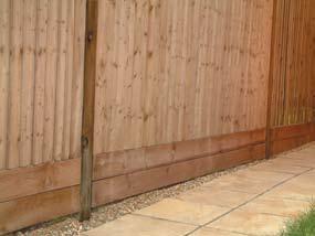difficult to re-level successfully. Thus a change in level will need to be incorporated within the new fence design.