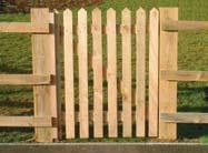 This can be achieved by fitting a rebate strip to the face of the gate or using two rebates; one on each gate stile.