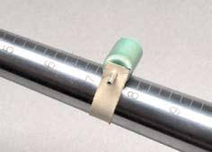 materials Sterling silver tubing: 14-gauge (1.6 mm) or.064 outside diameter, 1 1 2 in. (38 mm) Bead: 5 64-in. (2 mm) hole Sterling silver sheet: 18-gauge (1.0 mm), half-hard, 4 x 1 2 in. (10.2 x 1.