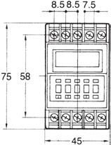 Dimensions Note: All units are in millimeters unless otherwise indicated. Timers -A/-8H -FA Panel Cutouts When mounting a single unit t = 1 to 3.
