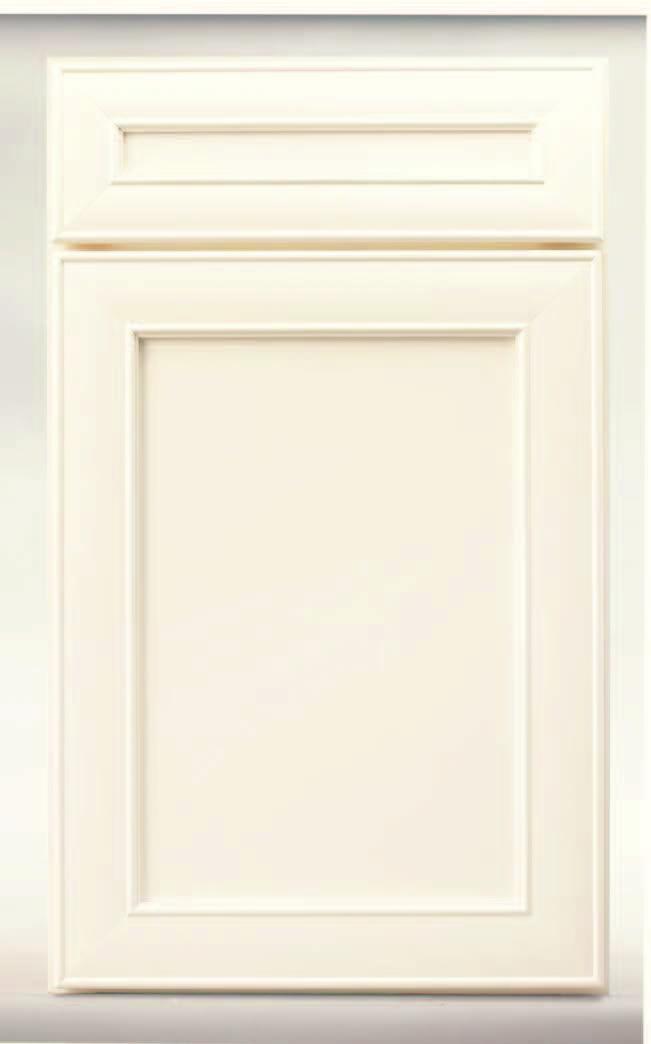 color. Since glazed cabinetry is hand finished, no two doors are exactly the same.