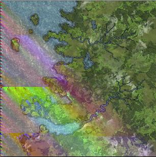 In my case, greenish lowlands with some textures. Adjust the scale so it textures to an acceptable level.