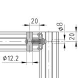 andard-fastening Set (Profile ) 8 Power-lock, right-angled connection between profiles Both Profiles need to be machined The fastener s counterpart takes the form of a pin with threaded bore which is