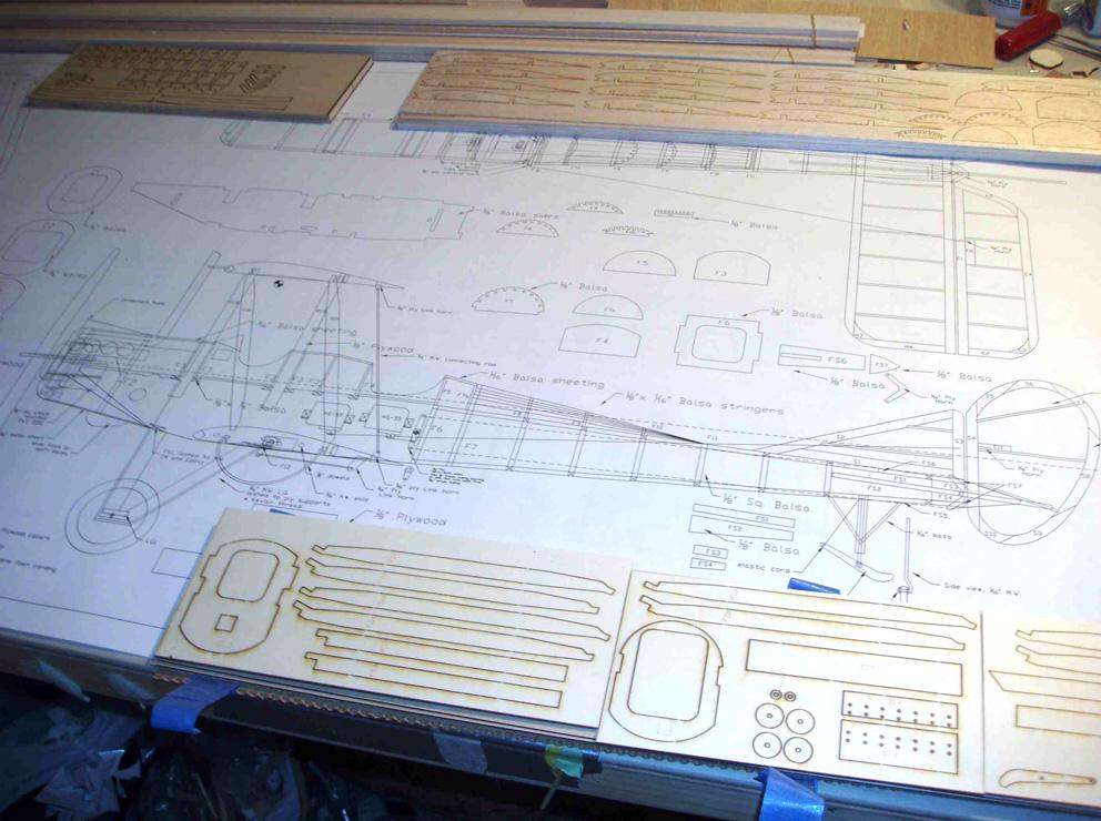BE2c 36 7/8 Page 1 BE2C 36 7/8 1/12 th Scale Thank you for purchasing the 1/12th Scale BE2C for electric flight. Plans and parts laid out.