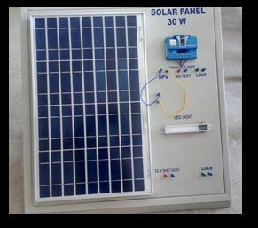 assembling and testing Testing the mechanical parts and electrical control wiring in the switches Solar panel 30W