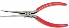 NEEDLE NOSE PLIERS LONG REACH Extra long handle allows greater access to confined, restricted areas. Improved fulcrum point provides more holding power at the tip with less gripping effort.