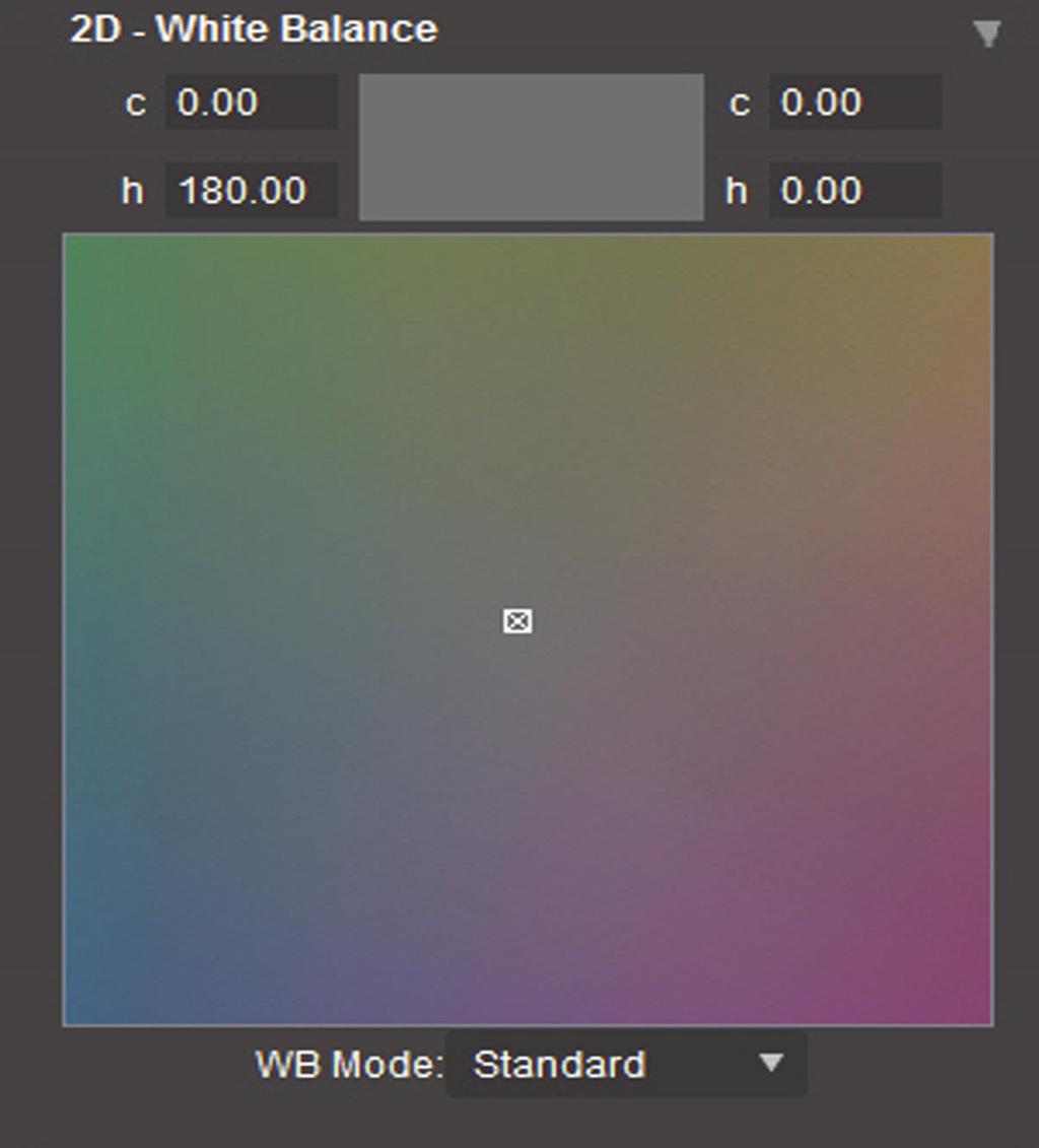 Adjust the white balance, by selecting the white balance mode using the WB Mode pulldown menu.