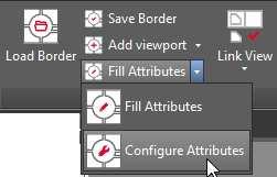 The composition of the ribbon menu changes and the additional tab Configure Attributes is displayed.