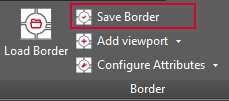 b) If you have opened the drawing border via Edit (as DWT) to make global changes, then save the
