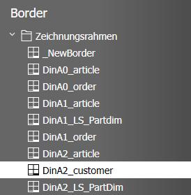 Make the required modifications (see "1.3.2 Editing drawing borders") and select Save Border in the ribbon menu.
