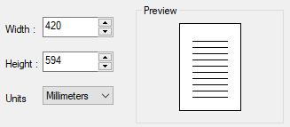 On the start page of the Custom Paper Size wizard select the On the Media bounds dialog box select