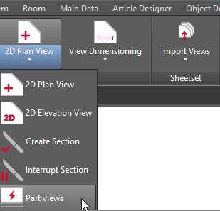 2.1 Workflow The function to create dimensioned part views is called