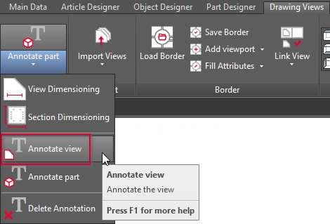 4. Annotate view imos X 2017 SR1 offers a new function to annotate plan views, views and sections.