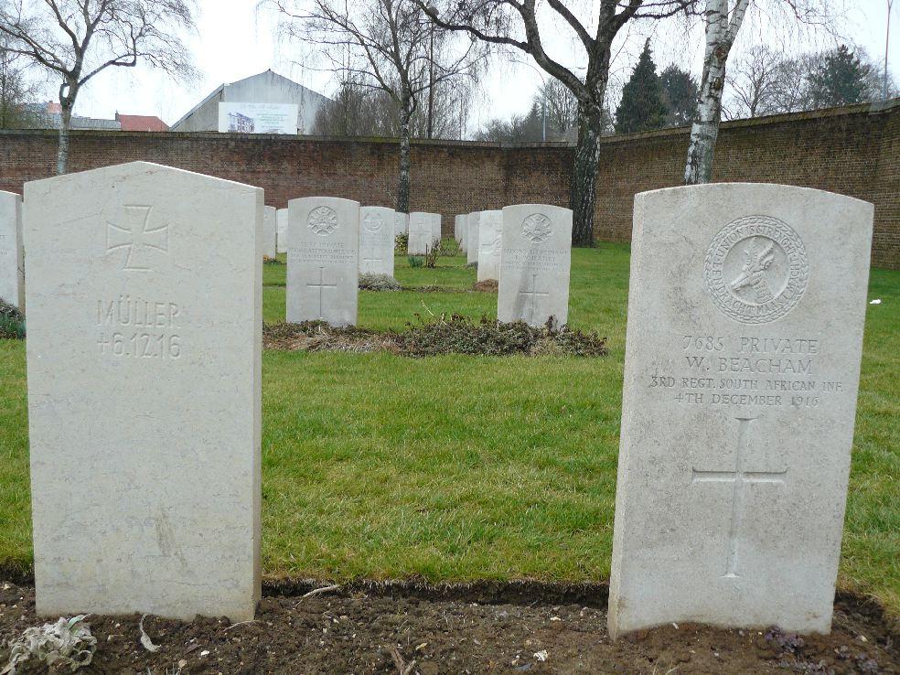 Appendix F: Commonwealth and German grave side by