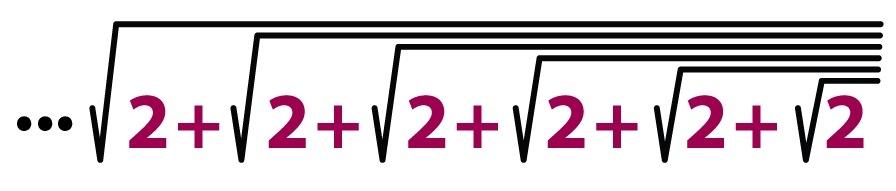 MEDIUM 10 What, if anything, does this square root monster evaluate to? Solution: Your Maths Masters had quite a discussion about this one. The answer might be 2, or 4, or either, or neither.