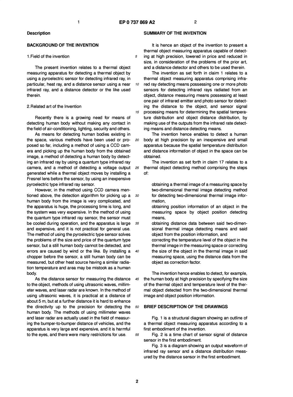 1 EP 0 737 869 A2 2 Description BACKGROUND OF THE INVENTION 1.