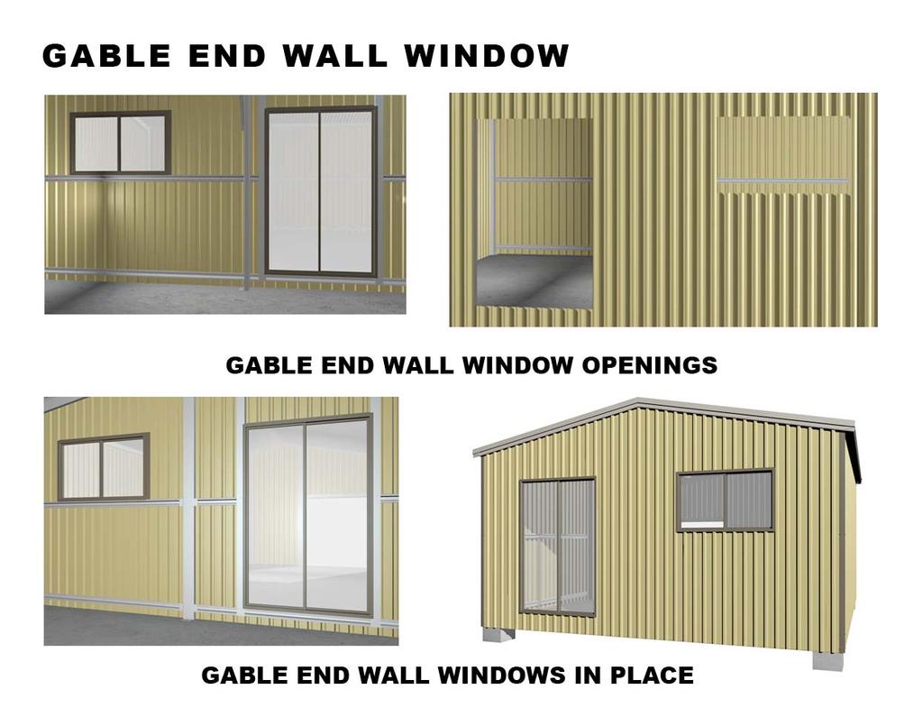For more information on installing the Gable End Wall Window(s) and all associated