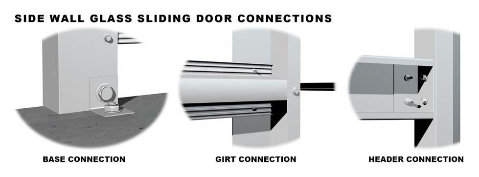 A Base Cleat Bracket is attached to the bottom of Each Side Wall Roller Door Jamb.