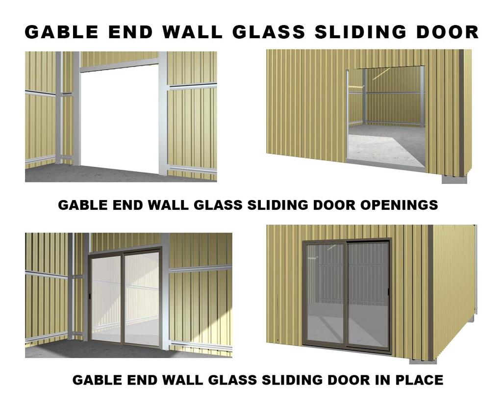 For more information on installing the Gable End Wall Glass Sliding Door(s) and all