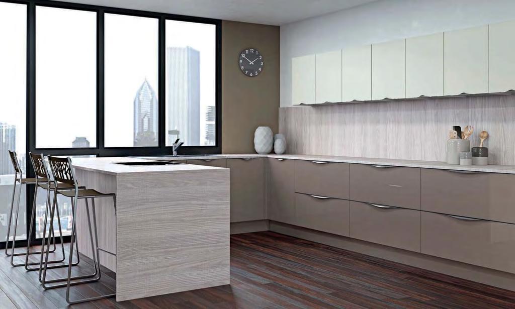 Ice Basalt sits perfectly with the on-trend Matt Ivory finish, creating a contemporary feel