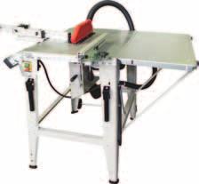 MAY - JULY 2011 ST-13 TABLE SAW Large 550 x 800mm steel work table 950 x 800mm with side extension 550 x 1600mm with end extension Powerful 2kW / 2 3/4hp 240V induction motor Ø315mm blade, Tilt arbor
