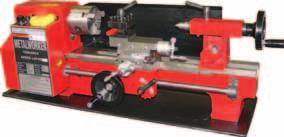 AL-30 BENCH LATHE 180 x 300mm Cast Iron ribbed bed Dovetailed cross & compound slides Electric variable speed (0-2500rpm) High/low speed gear lever 20mm